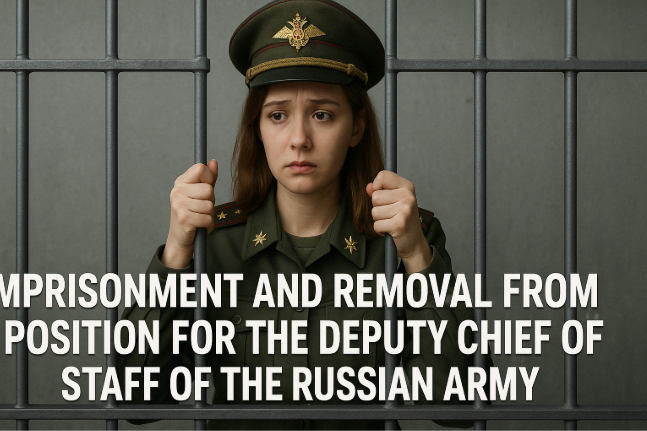 Imprisonment and Removal from Position for the Deputy Chief of Staff of the Russian Army